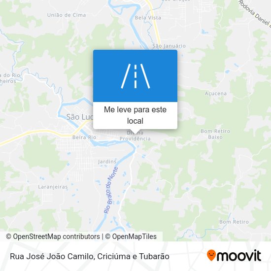 Rua José João Camilo mapa