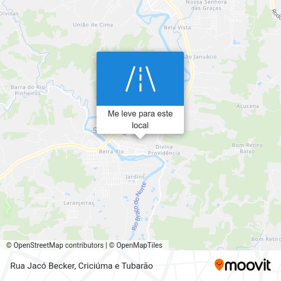 Rua Jacó Becker mapa