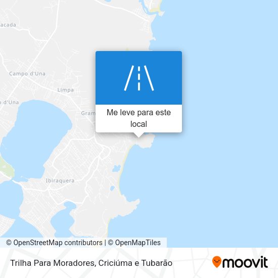 Trilha Para Moradores mapa