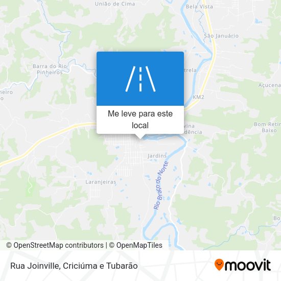 Rua Joinville mapa