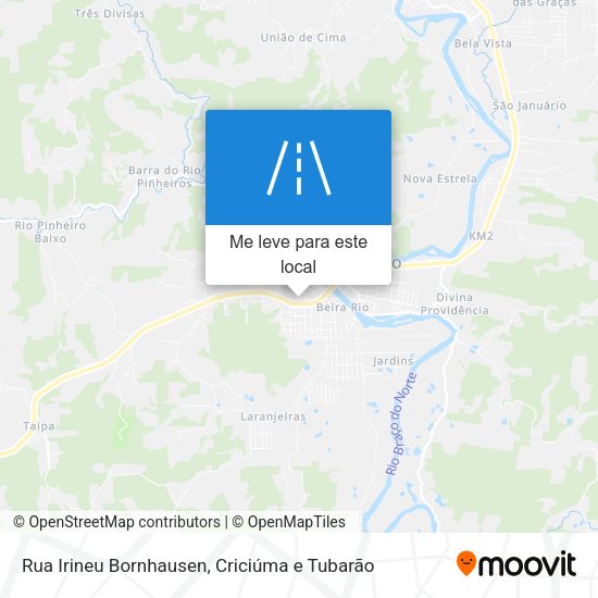 Rua Irineu Bornhausen mapa