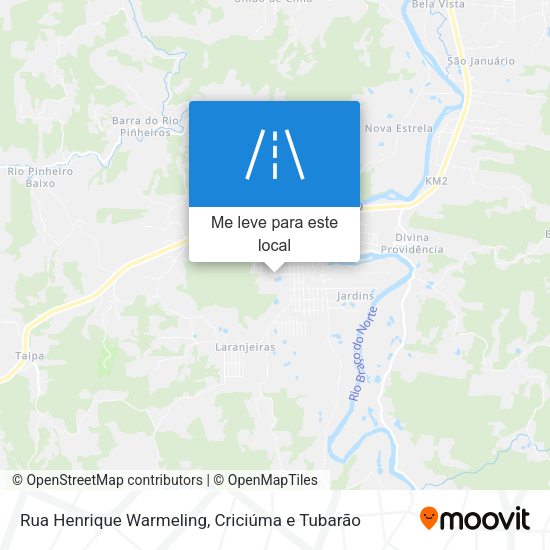 Rua Henrique Warmeling mapa