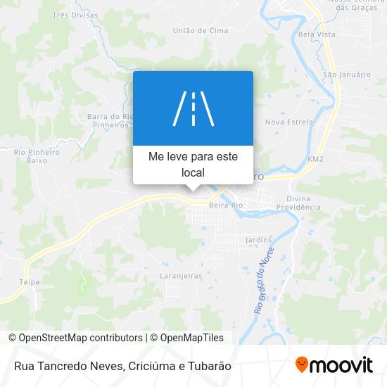 Rua Tancredo Neves mapa