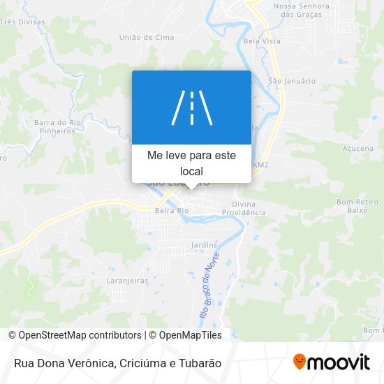 Rua Dona Verônica mapa