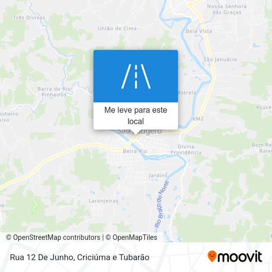 Rua 12 De Junho mapa