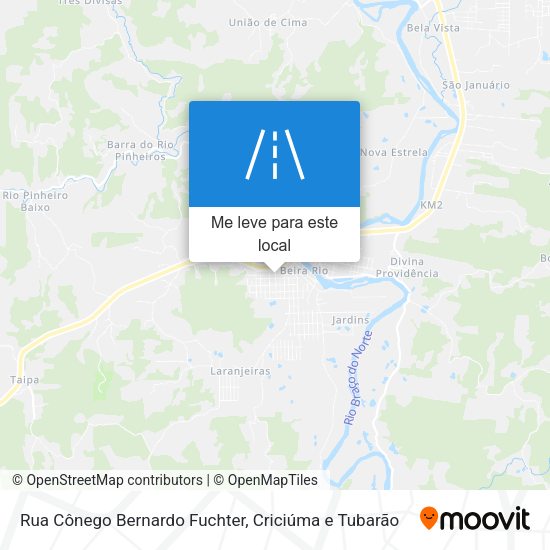 Rua Cônego Bernardo Fuchter mapa