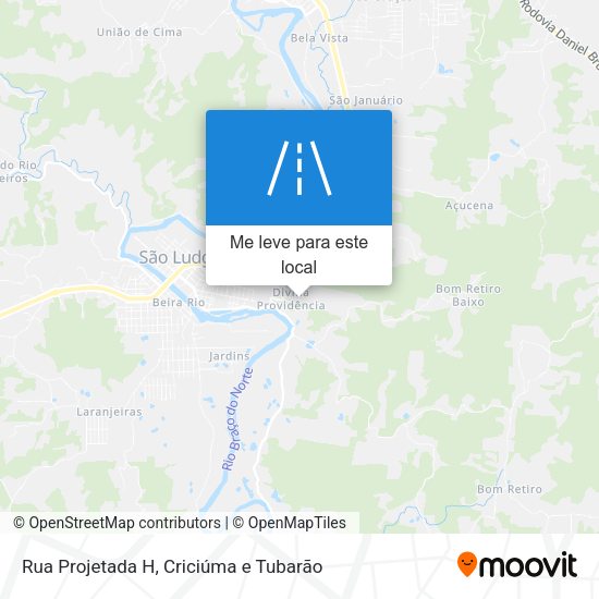 Rua Projetada H mapa