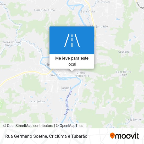 Rua Germano Soethe mapa