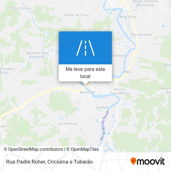 Rua Padre Roher mapa