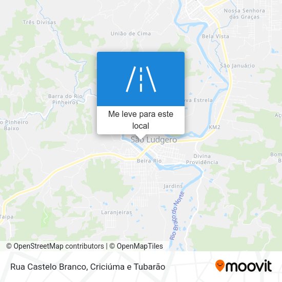 Rua Castelo Branco mapa