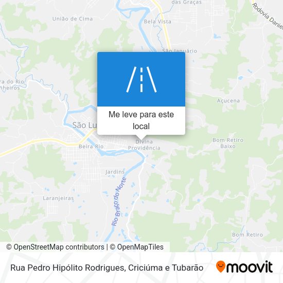 Rua Pedro Hipólito Rodrigues mapa