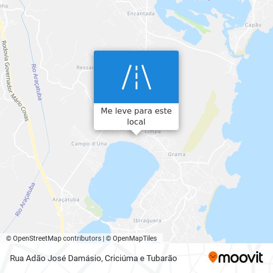 Rua Adão José Damásio mapa