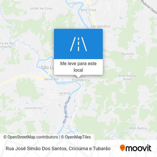 Rua José Simão Dos Santos mapa
