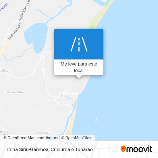 Trilha Siriú-Gamboa mapa