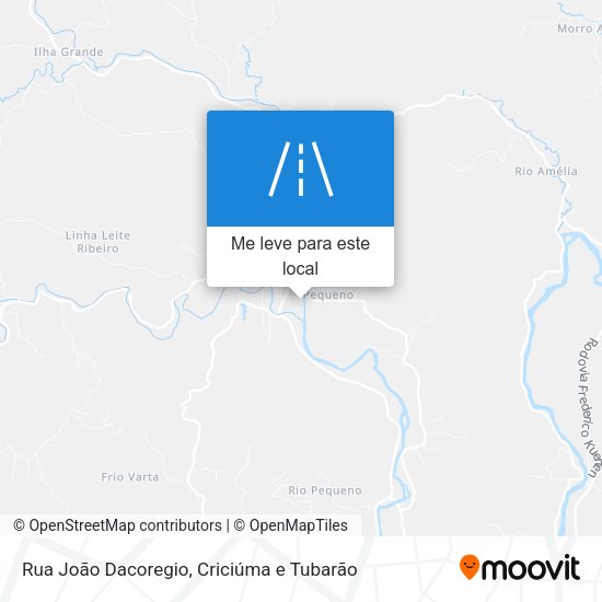 Rua João Dacoregio mapa