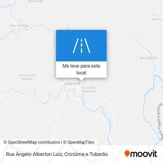 Rua Ângelo Alberton Luiz mapa