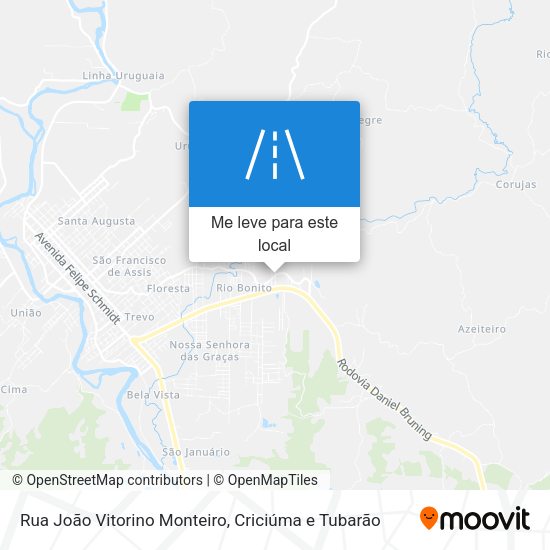 Rua João Vitorino Monteiro mapa