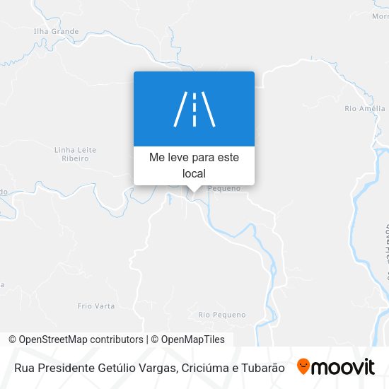 Rua Presidente Getúlio Vargas mapa
