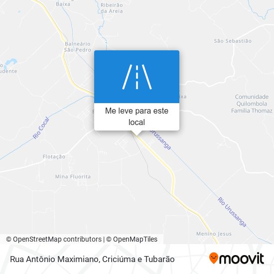 Rua Antônio Maximiano mapa