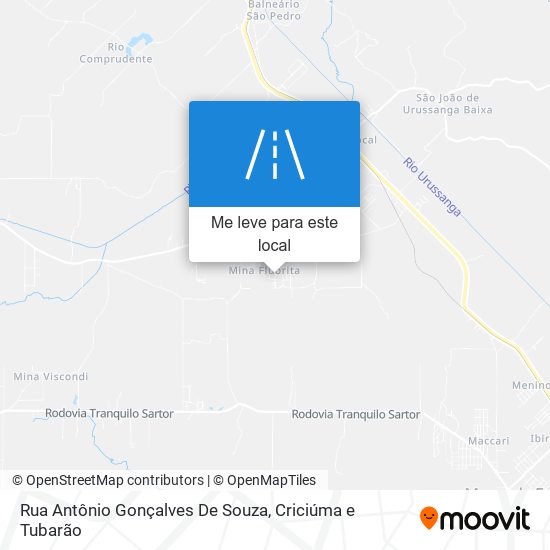 Rua Antônio Gonçalves De Souza mapa