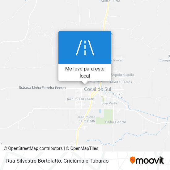 Rua Silvestre Bortolatto mapa