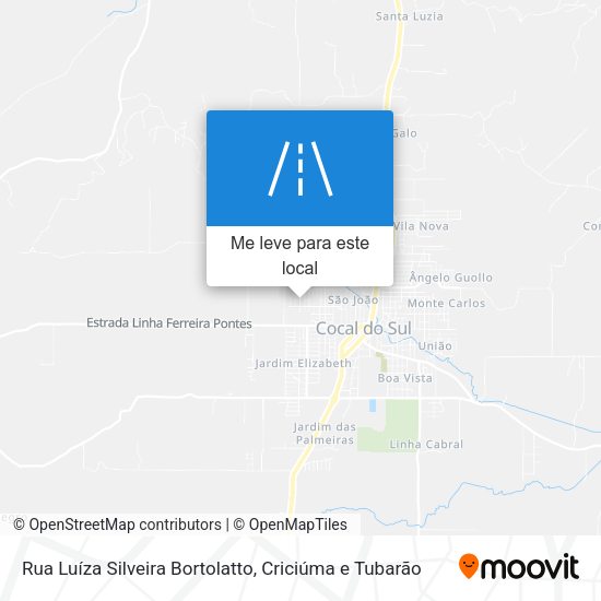 Rua Luíza Silveira Bortolatto mapa