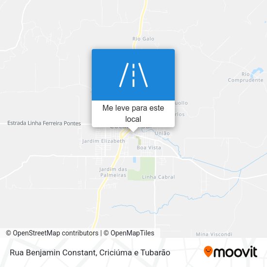 Rua Benjamin Constant mapa