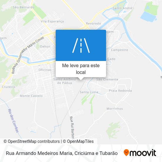 Rua Armando Medeiros Maria mapa