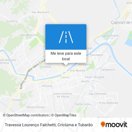 Travessa Lourenço Falchetti mapa