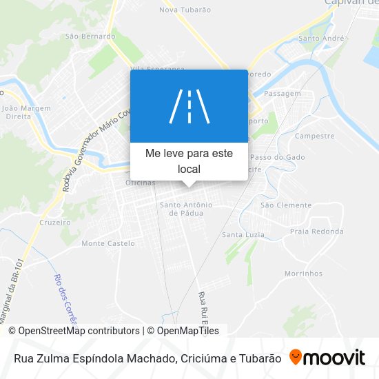 Rua Zulma Espíndola Machado mapa