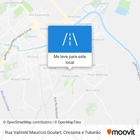 Rua Valmiré Maurício Goulart mapa