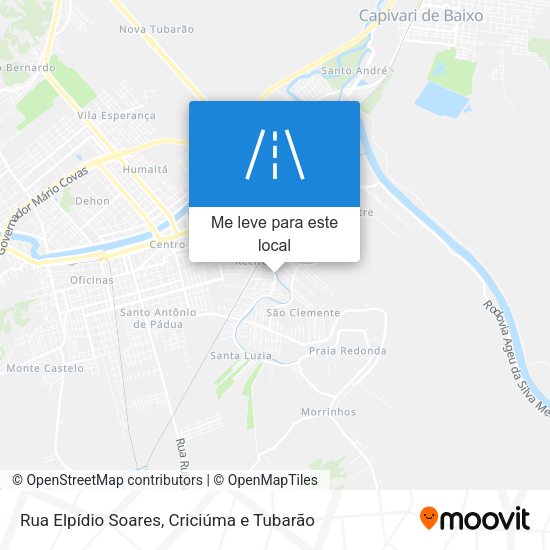 Rua Elpídio Soares mapa