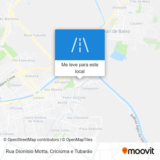 Rua Dionísio Motta mapa