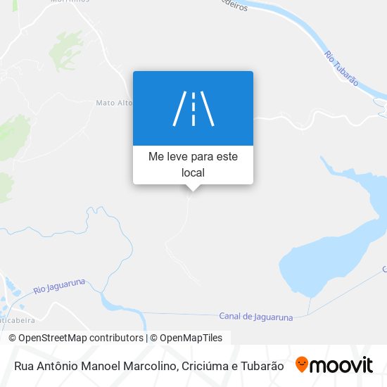 Rua Antônio Manoel Marcolino mapa
