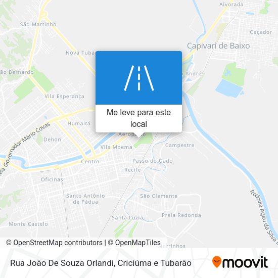Rua João De Souza Orlandi mapa