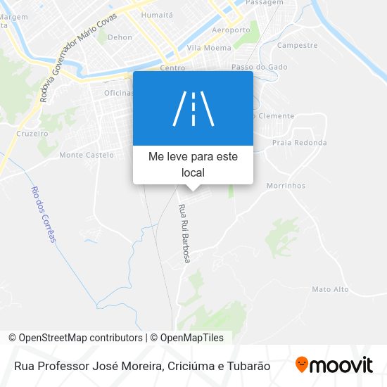 Rua Professor José Moreira mapa
