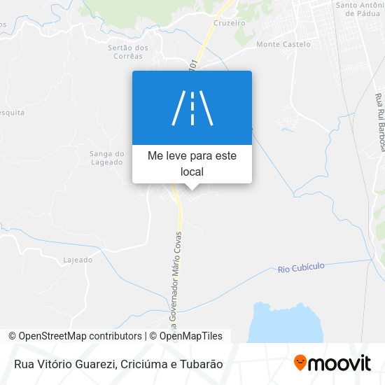 Rua Vitório Guarezi mapa