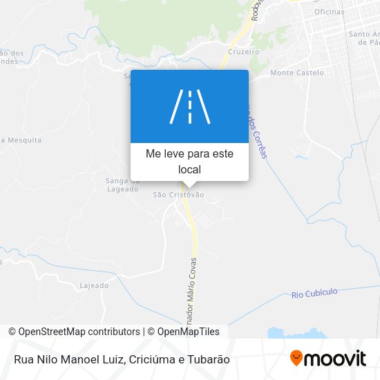 Rua Nilo Manoel Luiz mapa