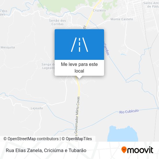 Rua Elias Zanela mapa