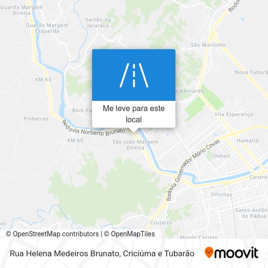 Rua Helena Medeiros Brunato mapa