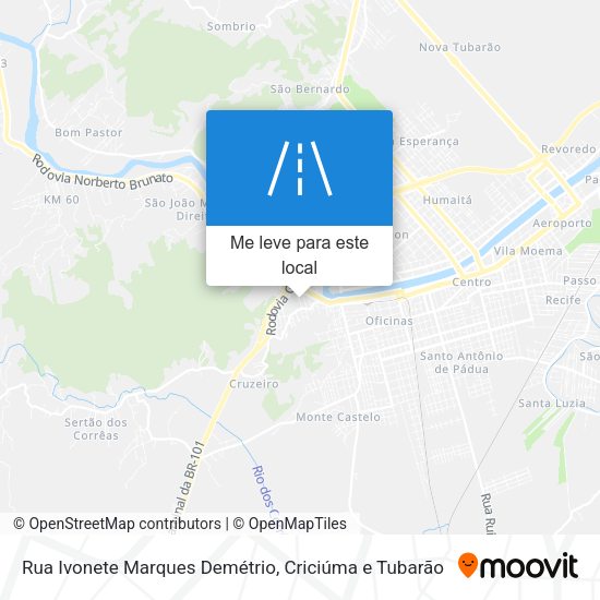 Rua Ivonete Marques Demétrio mapa