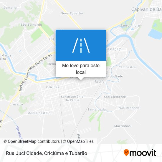 Rua Juci Cidade mapa