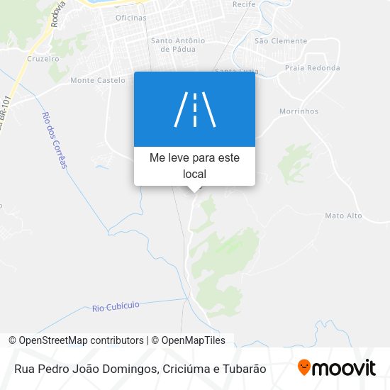 Rua Pedro João Domingos mapa
