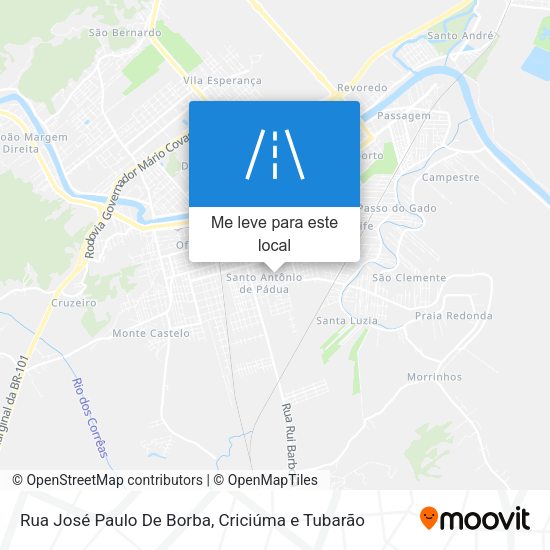 Rua José Paulo De Borba mapa