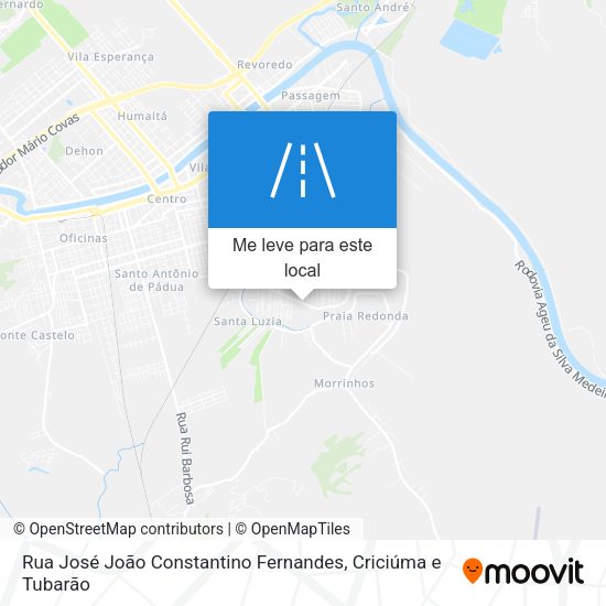 Rua José João Constantino Fernandes mapa