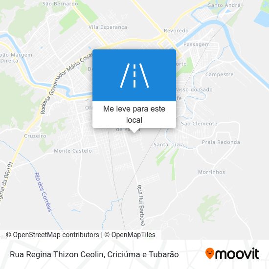 Rua Regina Thizon Ceolin mapa