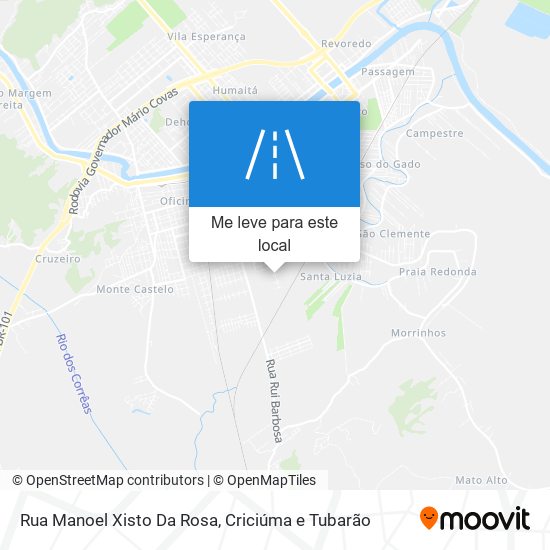Rua Manoel Xisto Da Rosa mapa