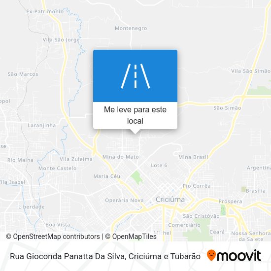 Rua Gioconda Panatta Da Silva mapa