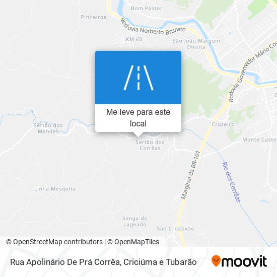 Rua Apolinário De Prá Corrêa mapa