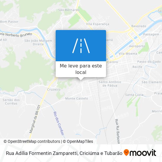 Rua Adília Formentin Zamparetti mapa